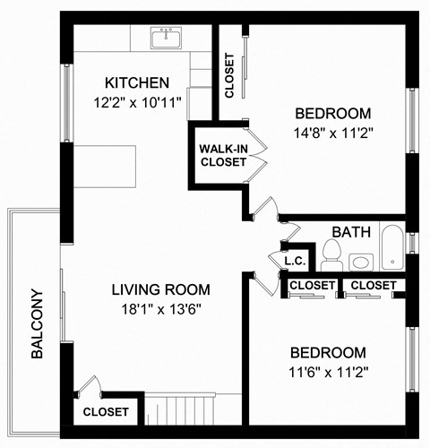 Darlington Floor Plan at Troy Hills Village in Parsippany, NJ,07054